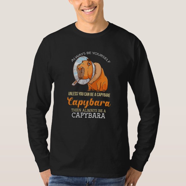 Capybara  Cute Pet Animal Rodent Mammal Wildlife   T-Shirt (Vorderseite)