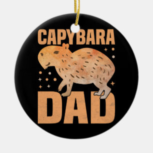 Capybara Dad Funny Cavies Rodent Capybara Lover Keramik Ornament