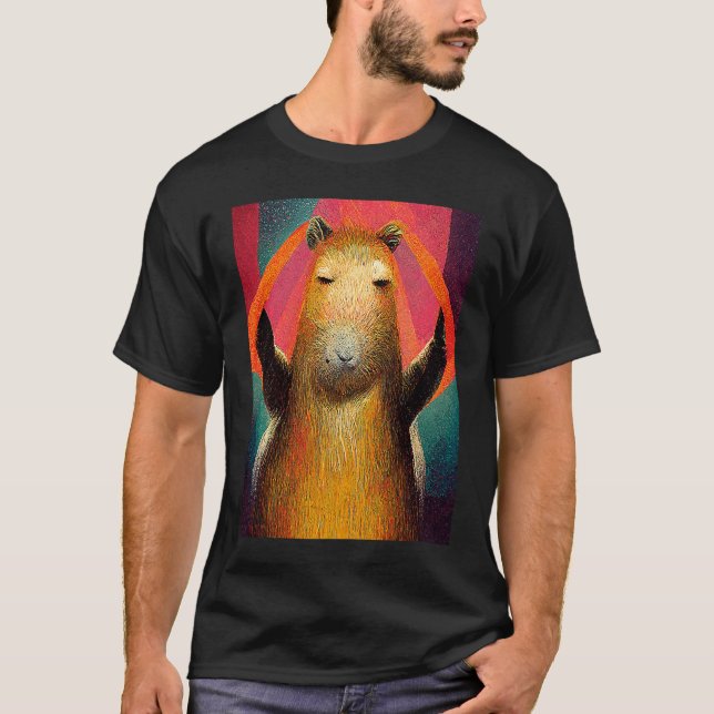 Capybara Dancing Capibara Tanzabend T-Shirt (Vorderseite)