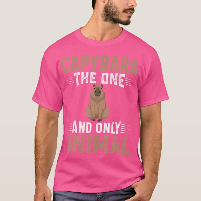 Capybara das einzige Tier I Capybara T-Shirt (Vorderseite)