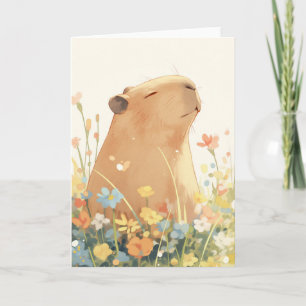 Capybara Daydreaming Karte