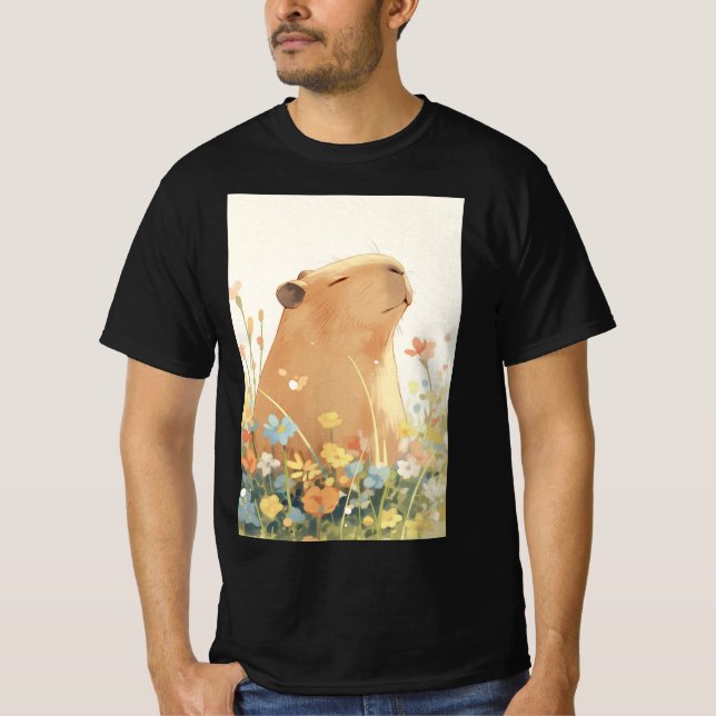 Capybara Daydreaming T-Shirt (Vorderseite)
