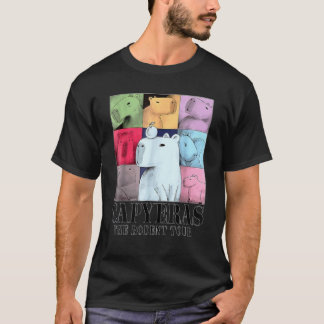 Capybara Die Rodents Capy Tour Meme Graphic Summer T-Shirt
