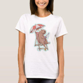 Capybara Eating Yogurt T-Shirt