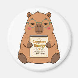 Capybara-Energie Unbeeindruckte Brille Magnet