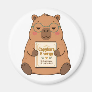 Capybara-Energie Unbeeindruckte Brille Magnet