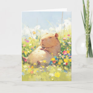 Capybara Entspannung Karte