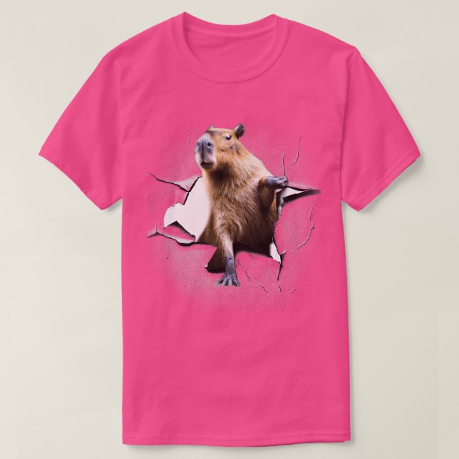 Capybara Face Durchbruch T-Shirt (Design vorne)