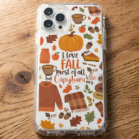 Capybara Fall Phone Case