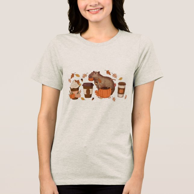 Capybara Fall Shirt (Vorderseite)