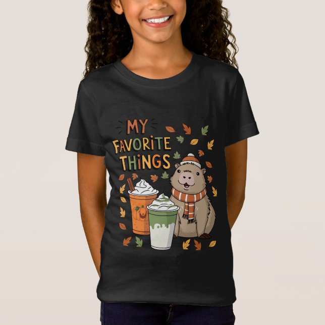 Capybara Fall T - Shirt (Vorderseite)