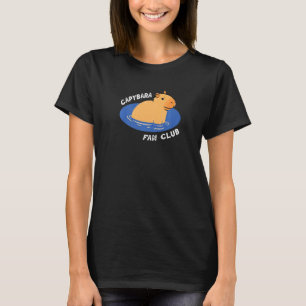 Capybara Fan Club Sprichwort Niedliches Schwimmen T-Shirt