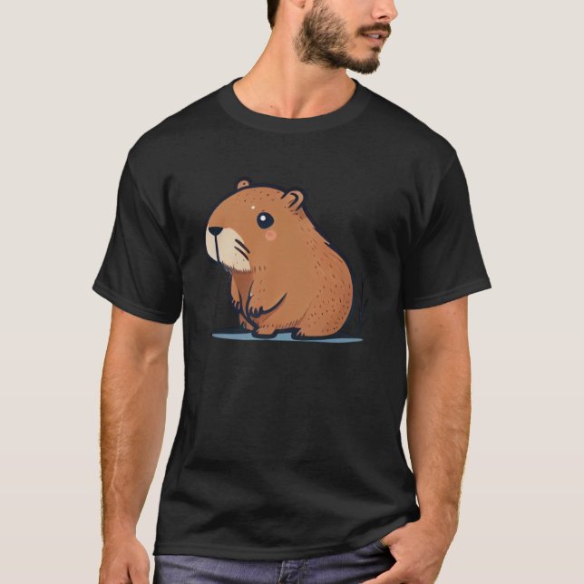 Capybara Fan Club und Niedlich Capybara Kinder T-Shirt (Vorderseite)