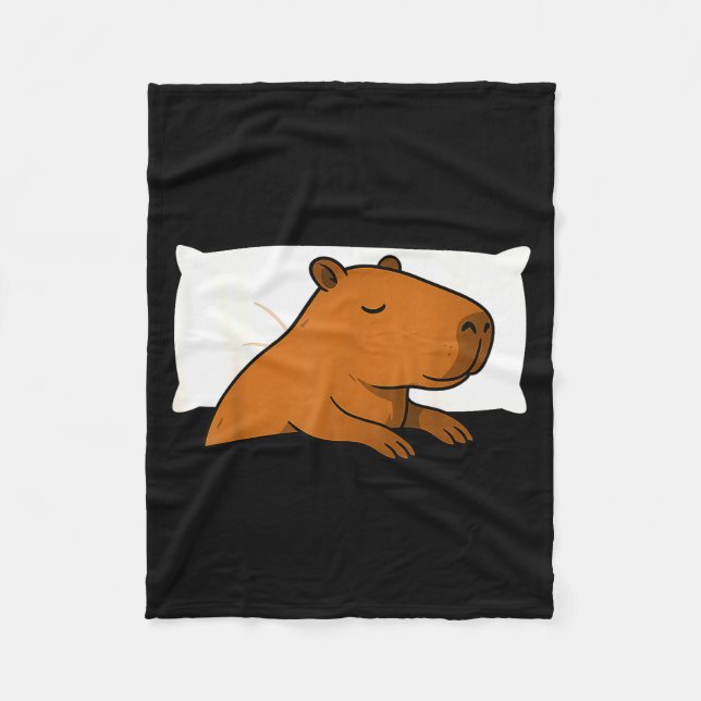 Capybara Favorite Sleepshirt Sleeng Pajamas Boys G Fleecedecke (Vorderseite)