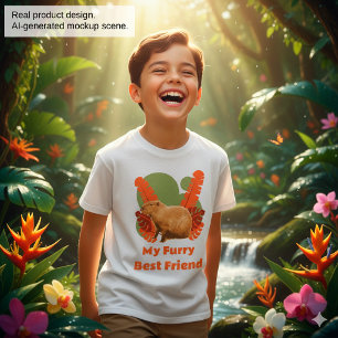 Capybara Fell Freund Tropisches Tier T-Shirt