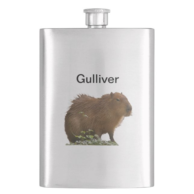Capybara Flachmann (Vorderseite)