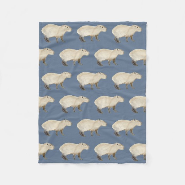 Capybara Fleece Blanket (Vorderseite)
