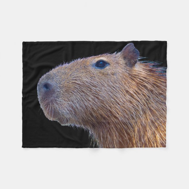 Capybara Fleecedecke (Vorderseite (Horizontal))