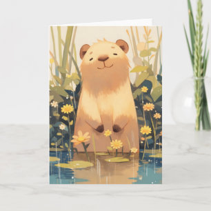 Capybara Freches Grinsen Karte