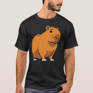 Capybara Funny Animals Niedlich Chill Capy Toon T-Shirt