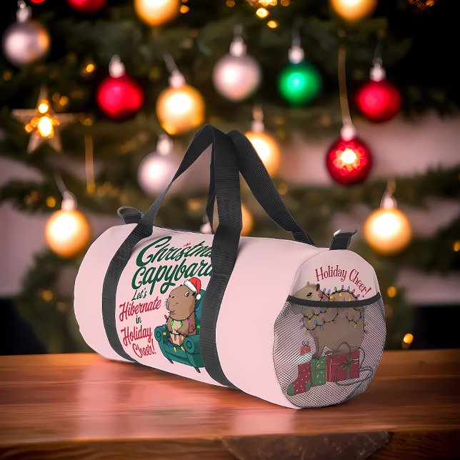 Capybara Funny Christmas Bag Duffle Bag (Von Creator hochgeladen)