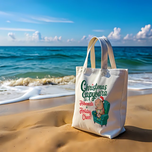 Capybara Funny Christmas Bag Tragetasche (Von Creator hochgeladen)