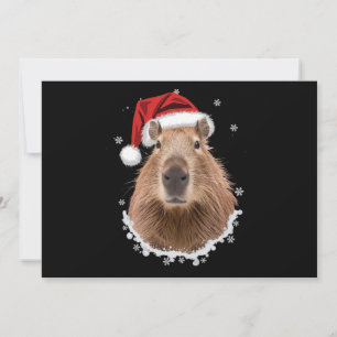 Capybara Funny Christmas Feiertagskarte