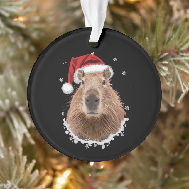 Capybara Funny Christmas Ornament (Baum)