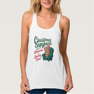 Capybara Funny Christmas Tank Top