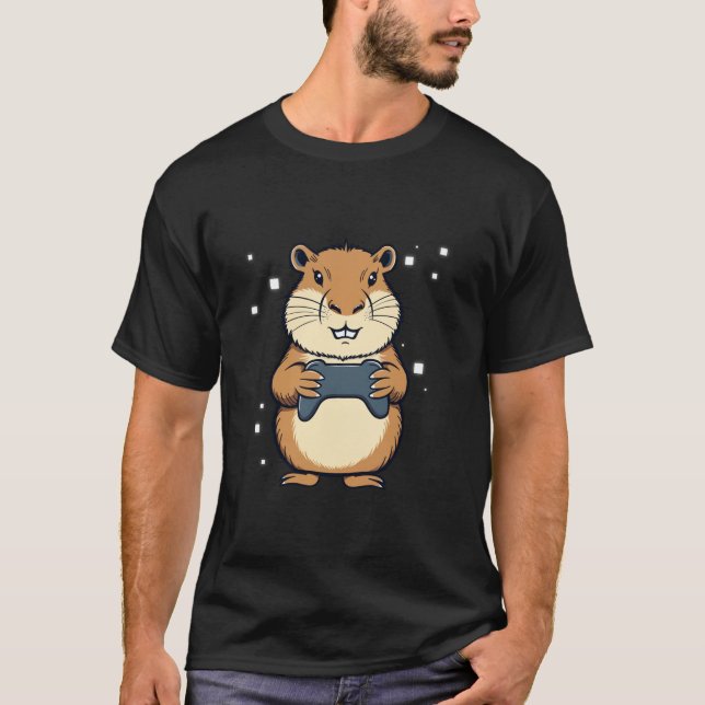 Capybara Funny Retro Videospiele für Kinder Männer T-Shirt (Vorderseite)