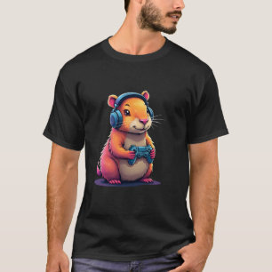 Capybara Funny Video Games Capybara Videospiele Lo T-Shirt