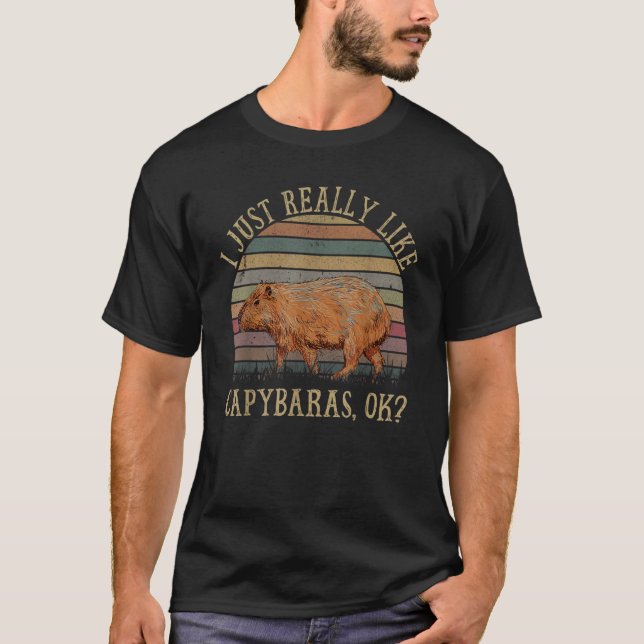 Capybara für Männer Frauen Kinder Kapybara T-Shirt (Vorderseite)