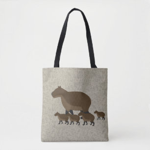 Capybara ganz über Taschen-Tasche
