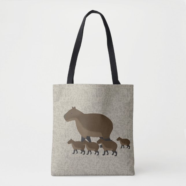 Capybara ganz über Taschen-Tasche (Vorderseite)