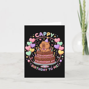 Capybara Geburtstag für Kinder Cappy Geburtstagswu Karte