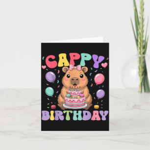 Capybara Geburtstag Mädchen Lustiger Geburtstag Ki Karte