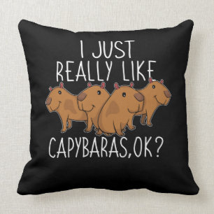 Capybara Geschenk Kinder Frauen Niedlich Capybara Kissen