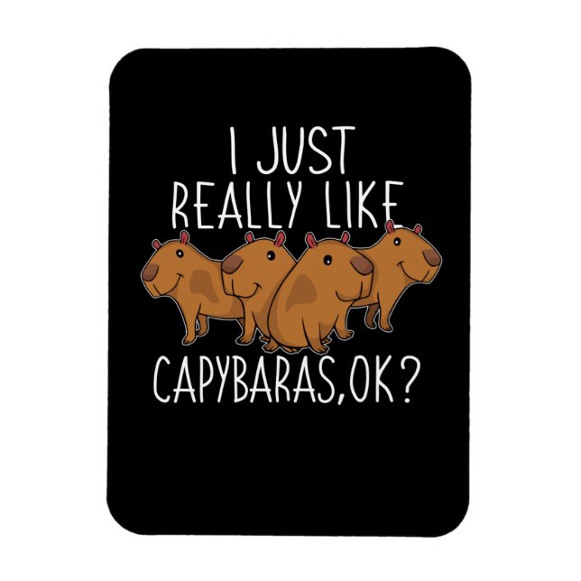 Capybara Geschenk Kinder Frauen Niedlich Capybara Magnet (Vertikal)