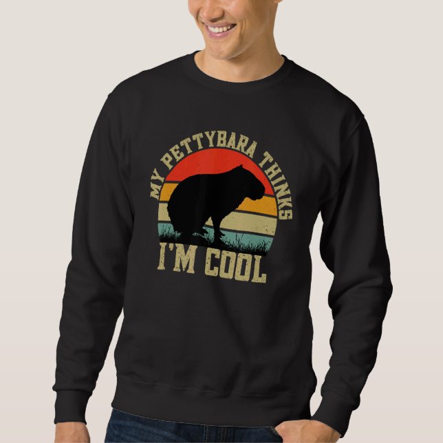 Capybara Giant Rodent For Pettybara Sweatshirt (Vorderseite)