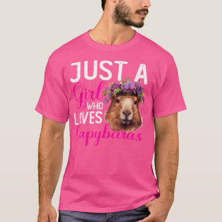 Capybara Girls Women Just A Girls Liebe Capybar T-Shirt