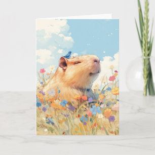 Capybara Glückseligkeit Karte