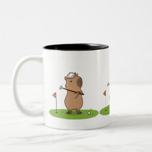 Capybara Golf Tasse   Funny Golfer Coffee Cup