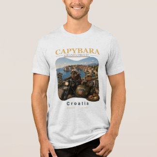 Capybara Grand Circuit – Kroatien-Küstenabenteuer Tri-Blend Shirt