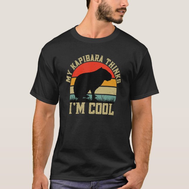 Capybara Großer Nagel für Kapibara 12 T-Shirt (Vorderseite)