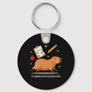 Capybara hat meinen Unterrichtsplan gefressen Lehr Schlüsselanhänger