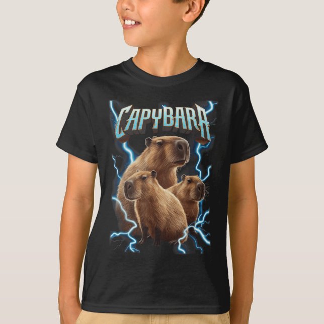 Capybara Heavy Metal Weihnachtsfest Shirt _ Funny  (Vorderseite)
