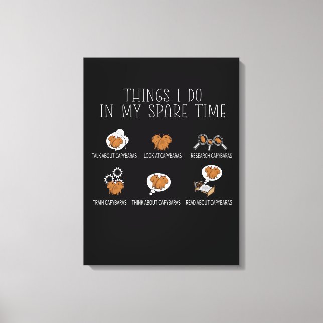 Capybara Highlights Leinwanddruck (Vorderseite)