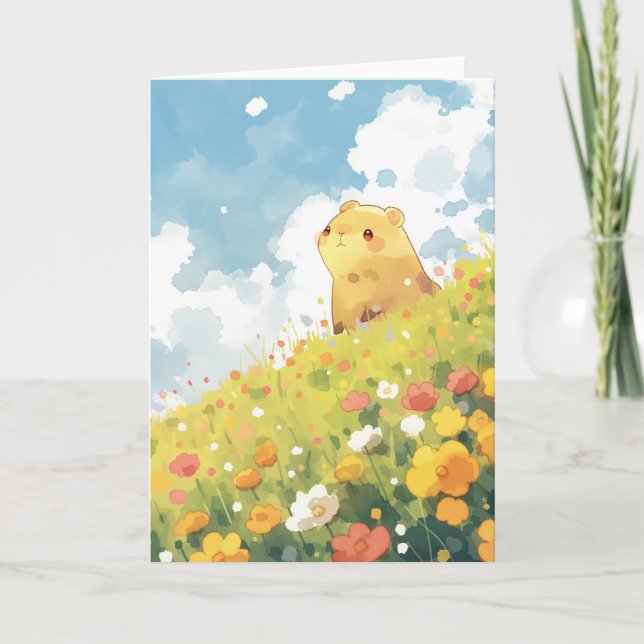 Capybara Hilltop Haven Karte (Vorderseite)