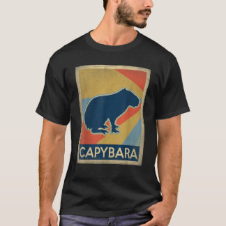 Capybara im Vintagen Stil T-Shirt