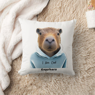 CAPYBARA in einer Hoodie Ich bin Cool Kissen